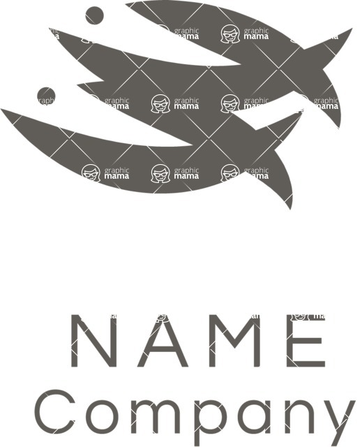 Business Logo Templates - vector graphics in a pack from GraphicMama - Sea Food Company Logo Design - Black and White